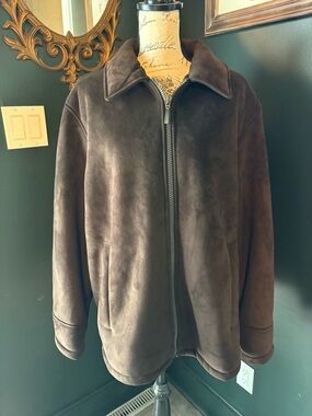 Claiborne heavy lined suede jacket